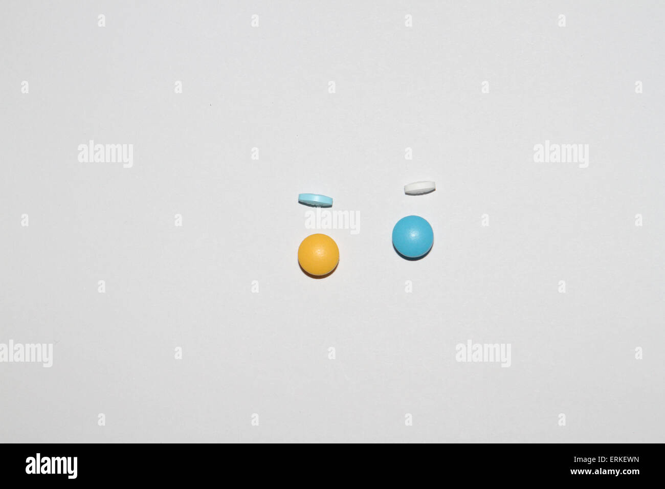 Disposizione di smarties Foto Stock