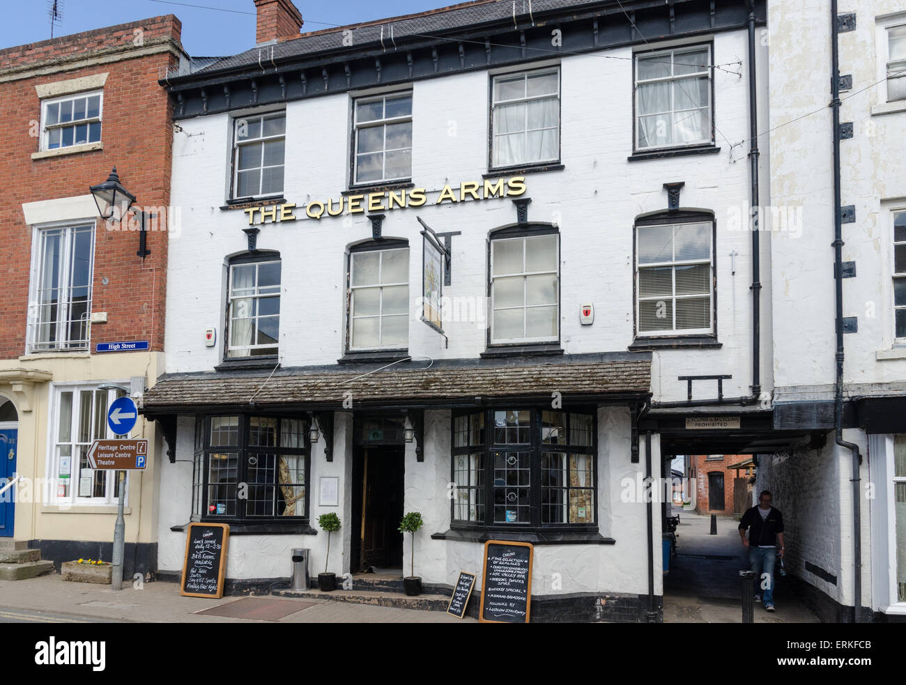 La Queens bracci public house in Worcestershire comune di Monsummano Terme Foto Stock