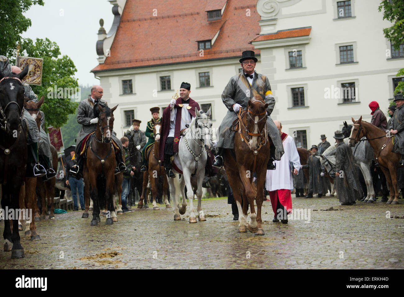 Blutritt holly sangue Weingarten Germania parade Dio Foto Stock