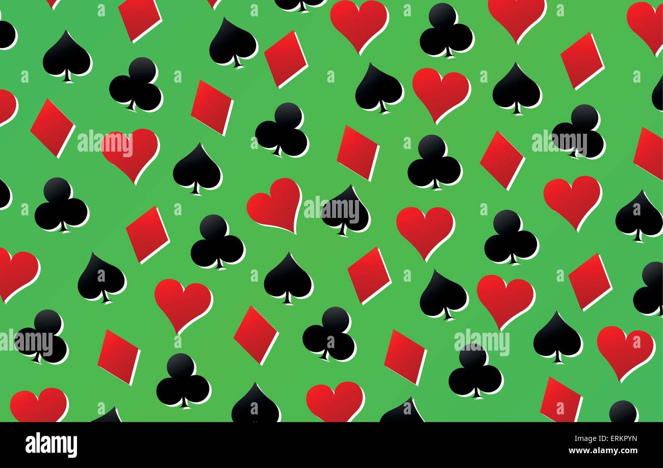 Illustrazione Vettoriale di carte da gioco il concetto di sfondo Illustrazione Vettoriale