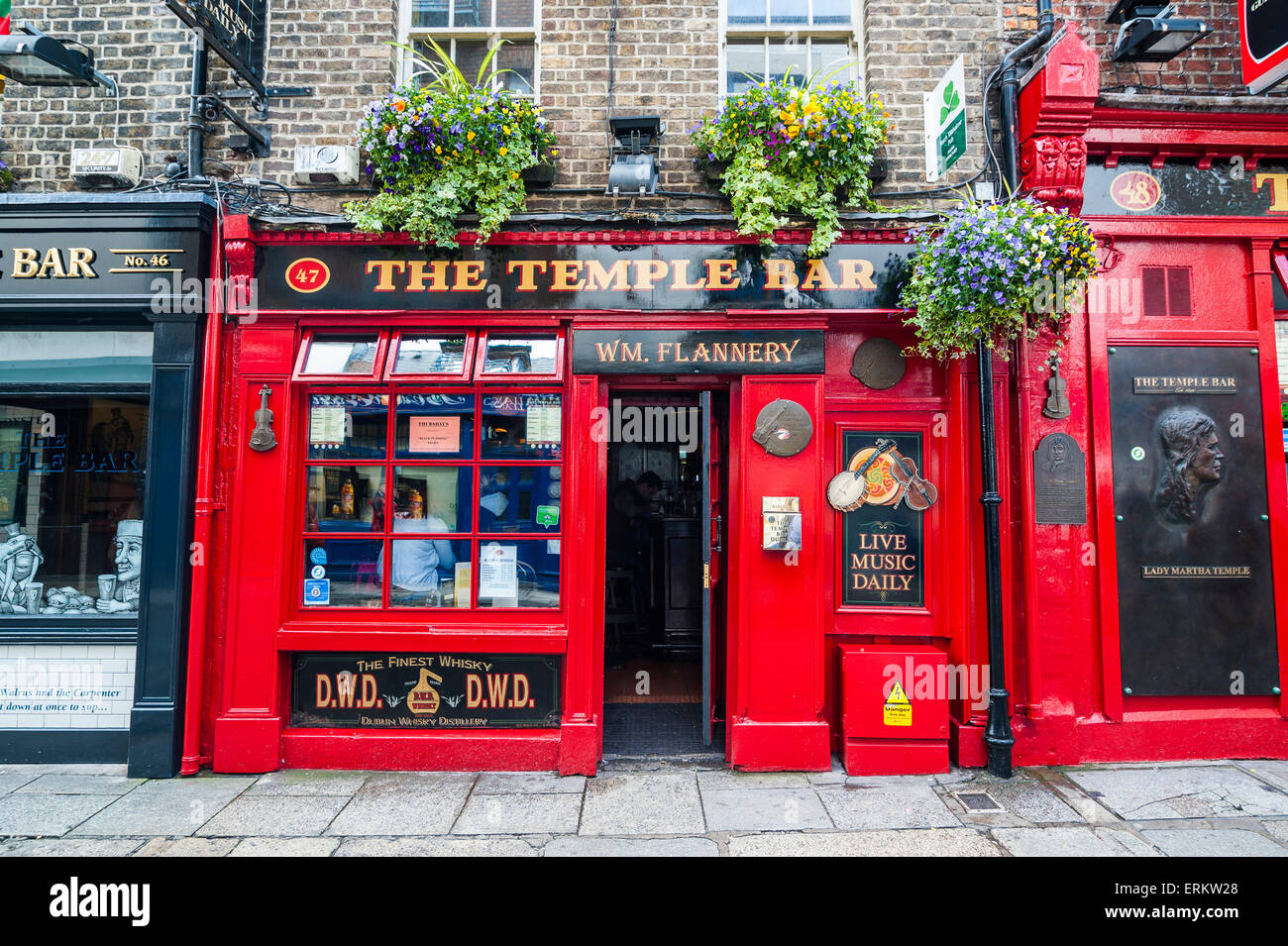 Temple Bar in Temple Street, Dublin, Repubblica di Irlanda, Europa Foto Stock