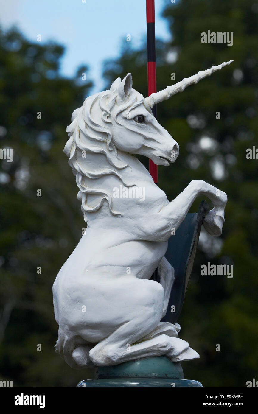 Fantasy bestia al Tudor Gardens, Hamilton Gardens, Hamilton, Waikato, Isola del nord, Nuova Zelanda Foto Stock