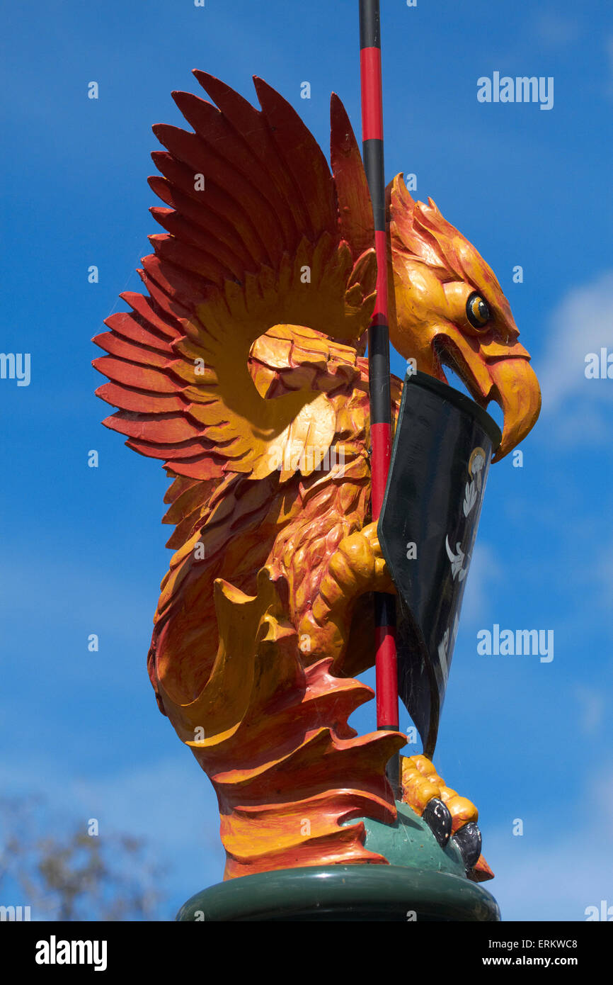 Fantasy bestia al Tudor Gardens, Hamilton Gardens, Hamilton, Waikato, Isola del nord, Nuova Zelanda Foto Stock