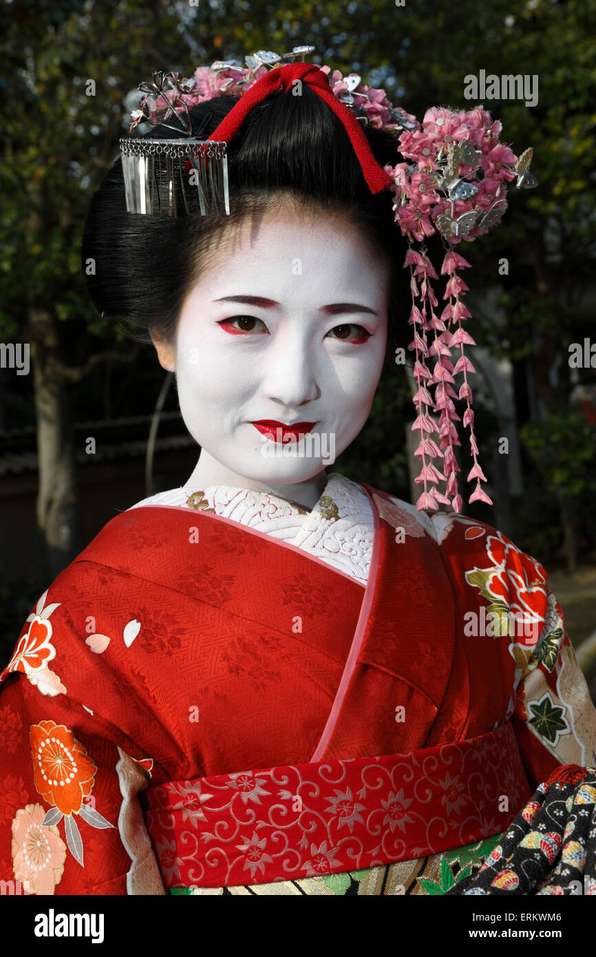 Geisha giapponese, Kyoto, Giappone, Asia Foto Stock