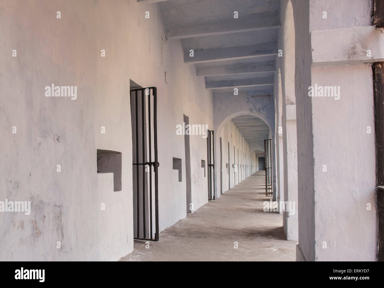 Carcere cellulare in Port Blair, capitale delle Isole Andamane in India Foto Stock