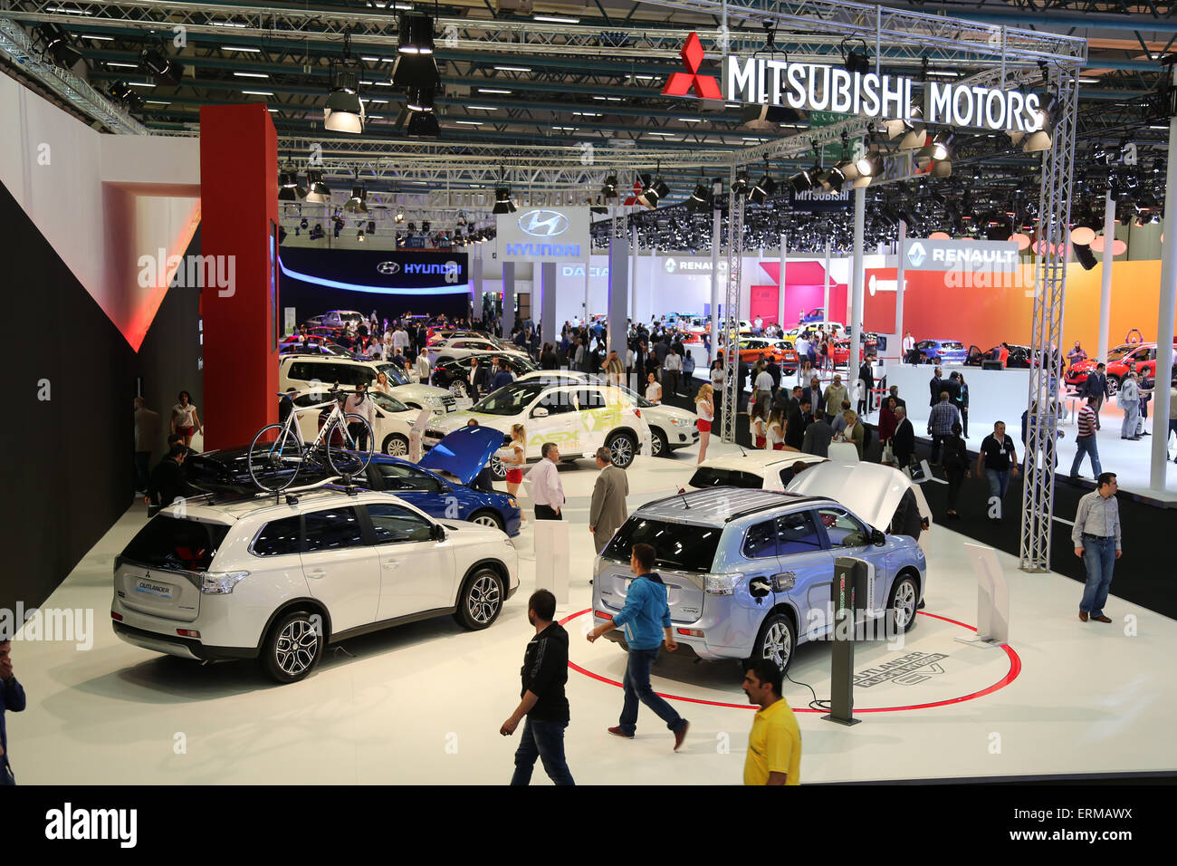 ISTANBUL, Turchia - 21 Maggio 2015: vista generale di Istanbul Autoshow 2015 Foto Stock