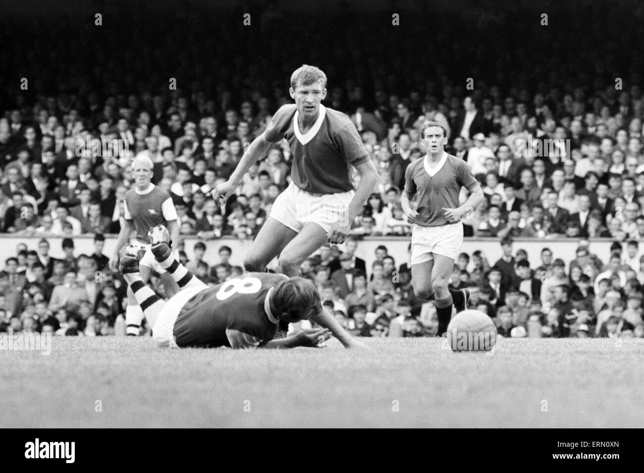 La pre stagione amichevole a Highbury. Arsenal 3 v Glasgow Rangers 0. Rangers Alex Ferguson. 5 agosto 1967 Foto Stock