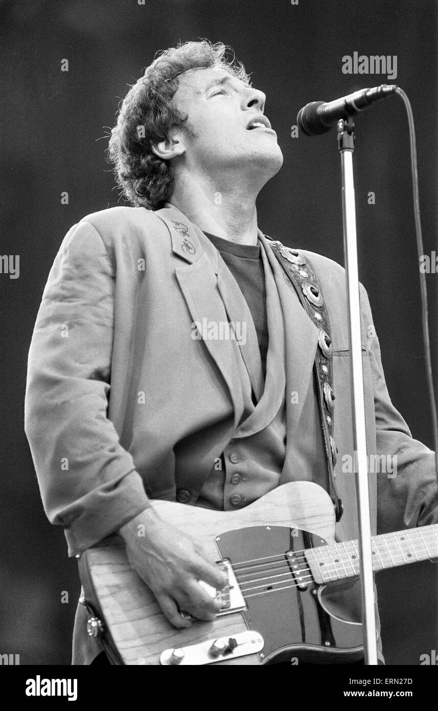 Bruce Springsteen in concerto a Villa Park, Birmingham, martedì 21 giugno 1988. Foto Stock