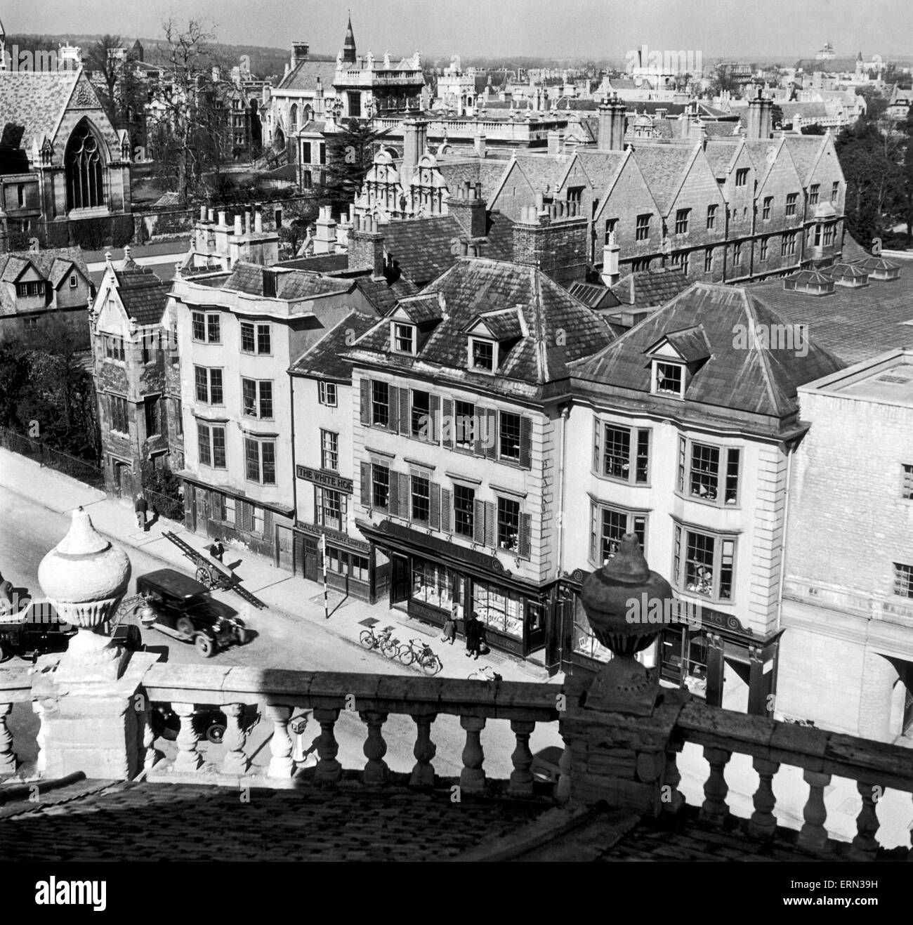 Tetti di Oxford, circa 1935. Foto Stock