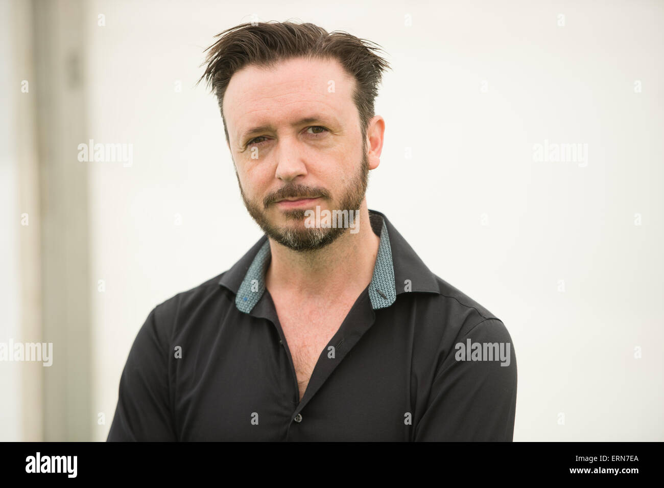 STEVE Cole, autore del giovane Bond adventure 'Shoot per uccidere', all'Hay Festival della Letteratura 2015, Mercoledì 27 Maggio 2015 Foto Stock