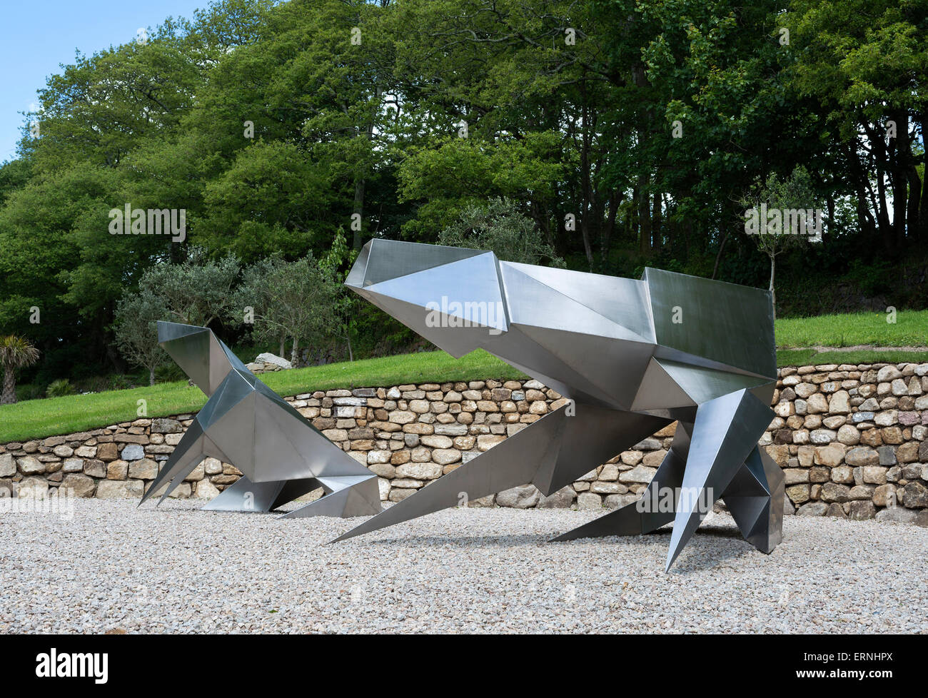 Scultura Tremenheere giardini vicino a Penzance , Cornovaglia, England, Regno Unito Foto Stock