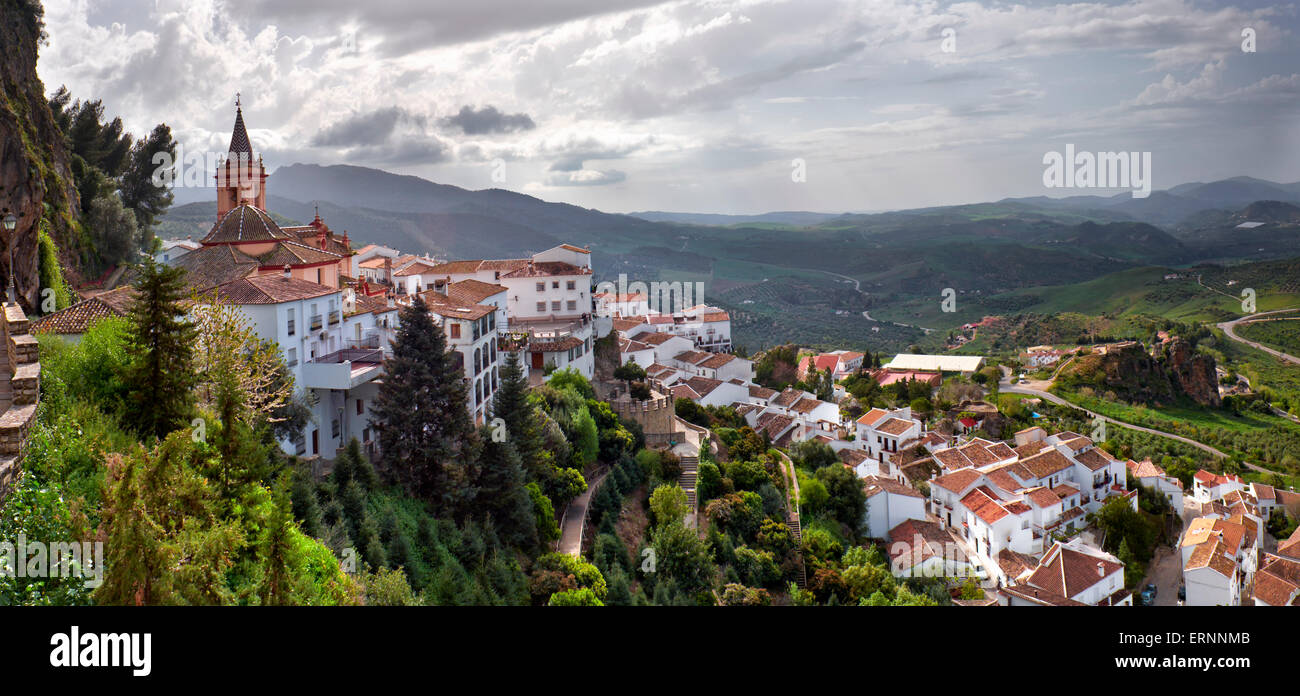Zahara de la Sierra. Villaggi bianchi. Cadice, Andalusia.Spagna Foto Stock