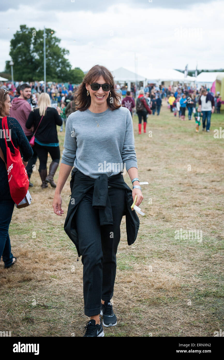 Samantha Cameron alla Big Feastival, Kingham, Oxfordshire Foto Stock