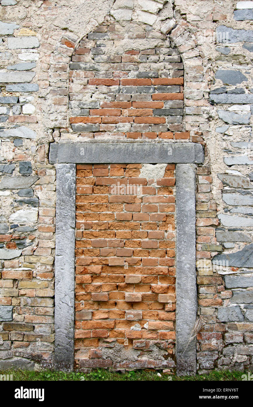 Mattone-Up porta Foto Stock