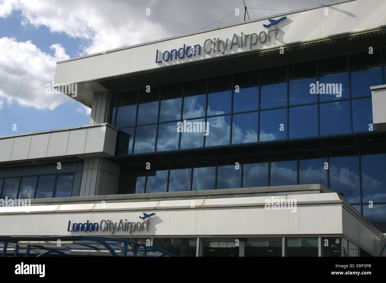 LONDON CITY AIRPORT Foto Stock