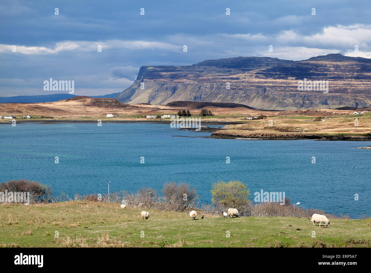 Tranquillo panorama sull'isola di Mull, Scozia Foto Stock