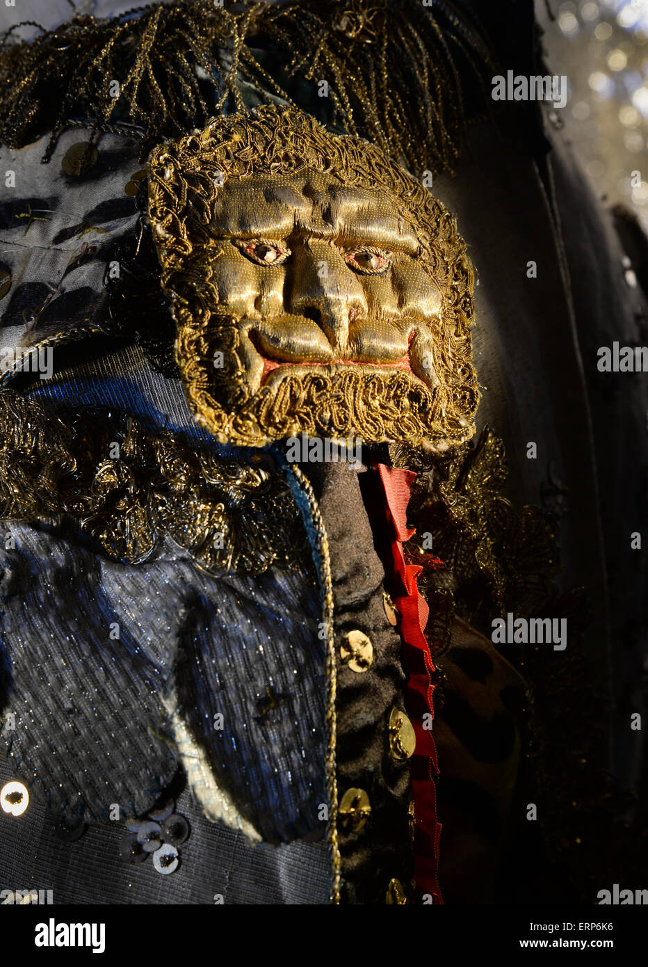 Costume teatrale da Federico il Grande della Giostra di Berlino del 1750, indossato da Patrick Home durante la cerimonia annuale. Foto Stock