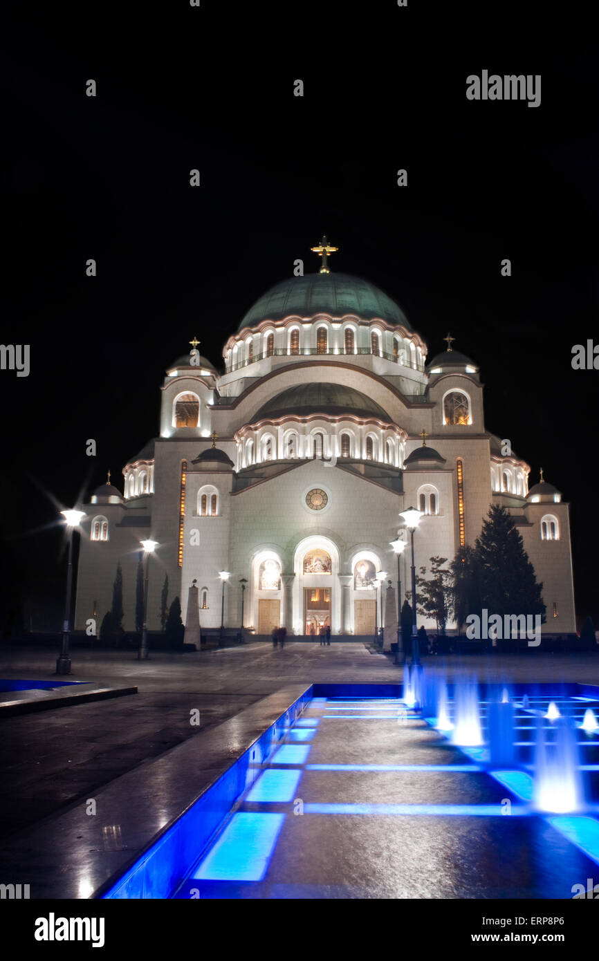 Tempio di San Sava a Belgrado Foto Stock