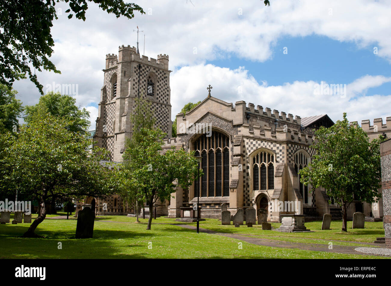 La Chiesa di Santa Maria, Luton, Bedfordshire, England, Regno Unito Foto Stock