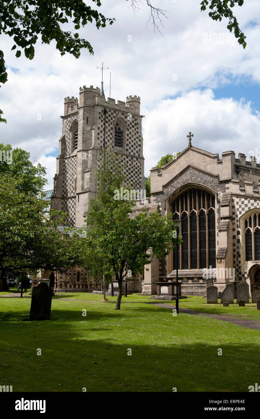 La Chiesa di Santa Maria, Luton, Bedfordshire, England, Regno Unito Foto Stock