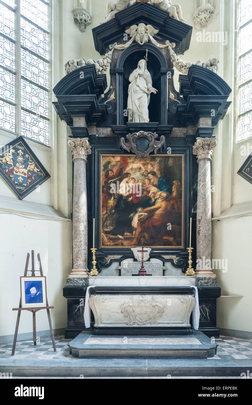 Belgio, Anversa, Peter Paul Rubens grave Foto Stock