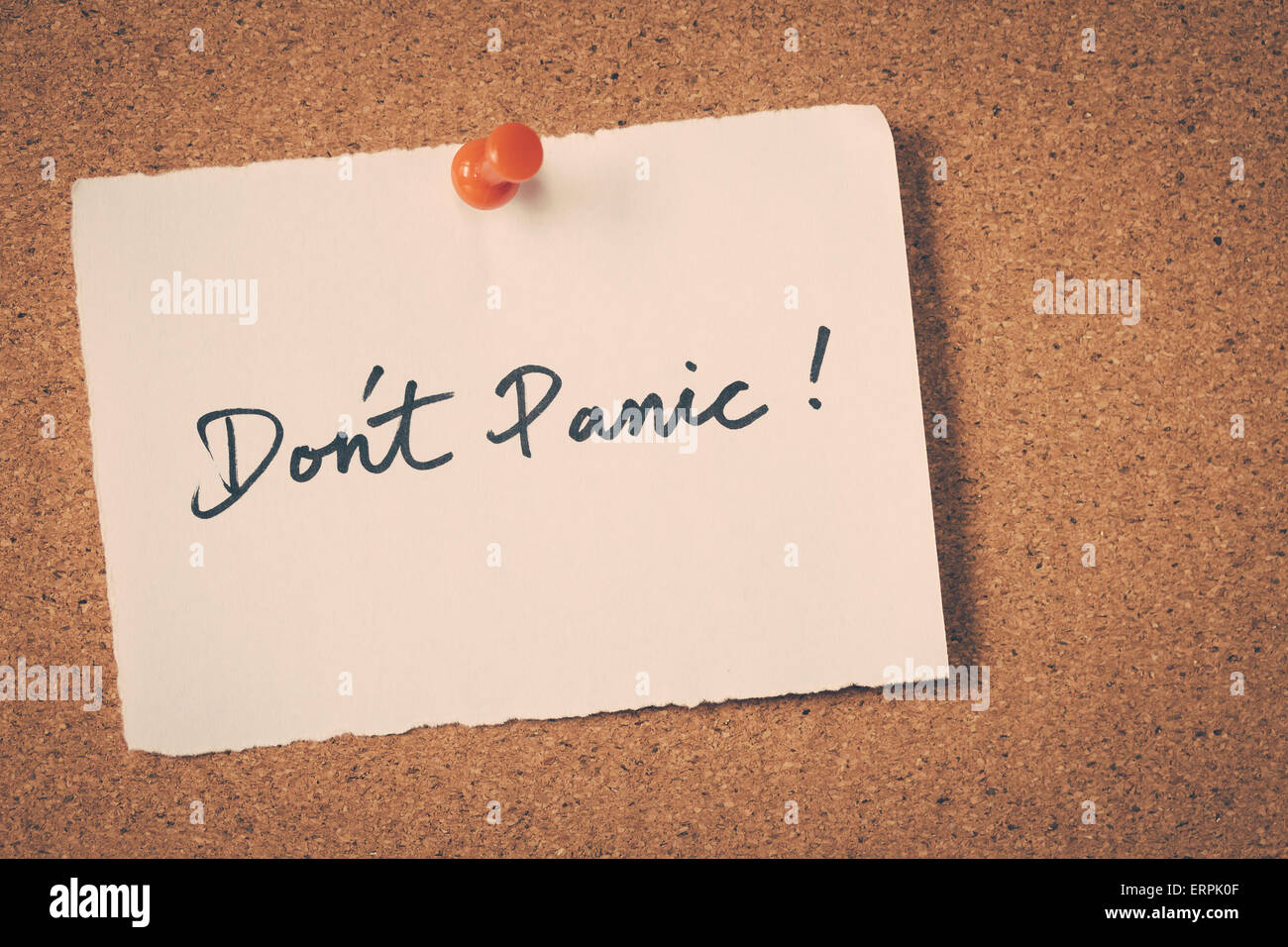 Don ' t panic Foto Stock