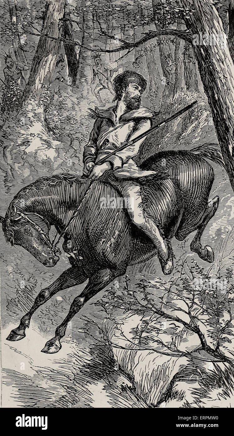 Principali McColloch Sam il famoso Salto giù Wheeling Hill Foto Stock