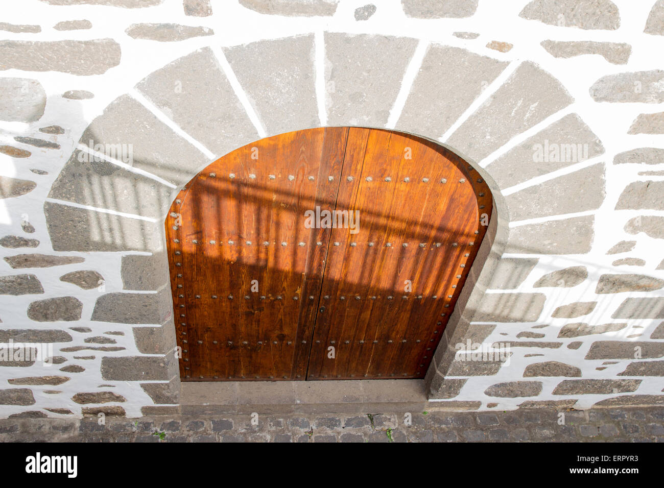 Tradizionale porta delle Canarie Foto Stock