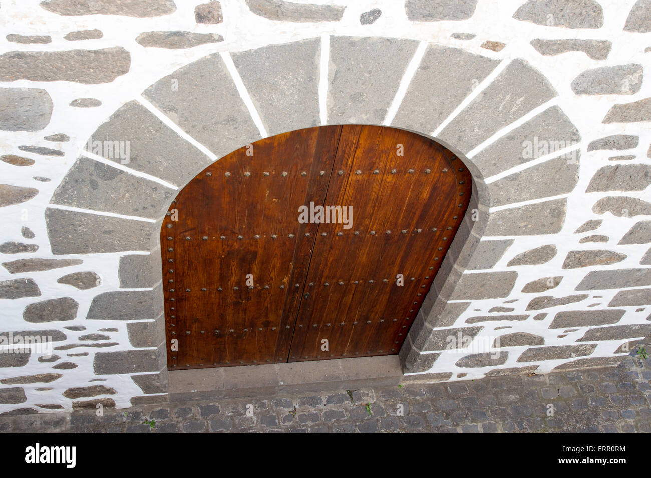 Tradizionale porta delle Canarie Foto Stock