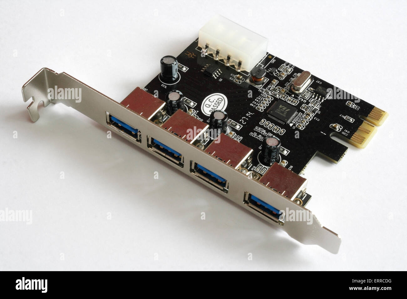 Scheda adattatore di interfaccia PC USB scheda di espansione hardware PCIe Foto Stock