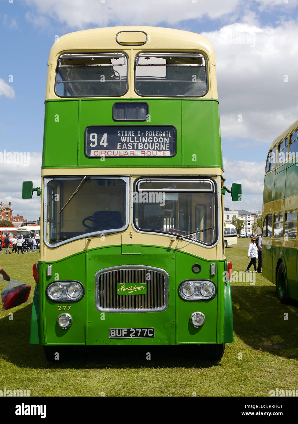 Leyland Titan PD3 in livrea Southdown Foto Stock