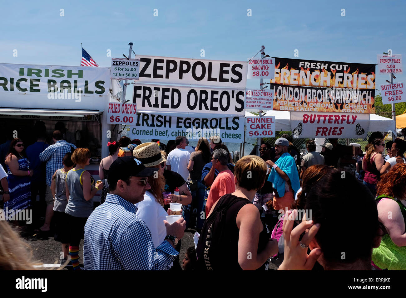 Le scelte alimentari a Jersey Gay Pride Festival, Asbury Park, NJ Foto Stock