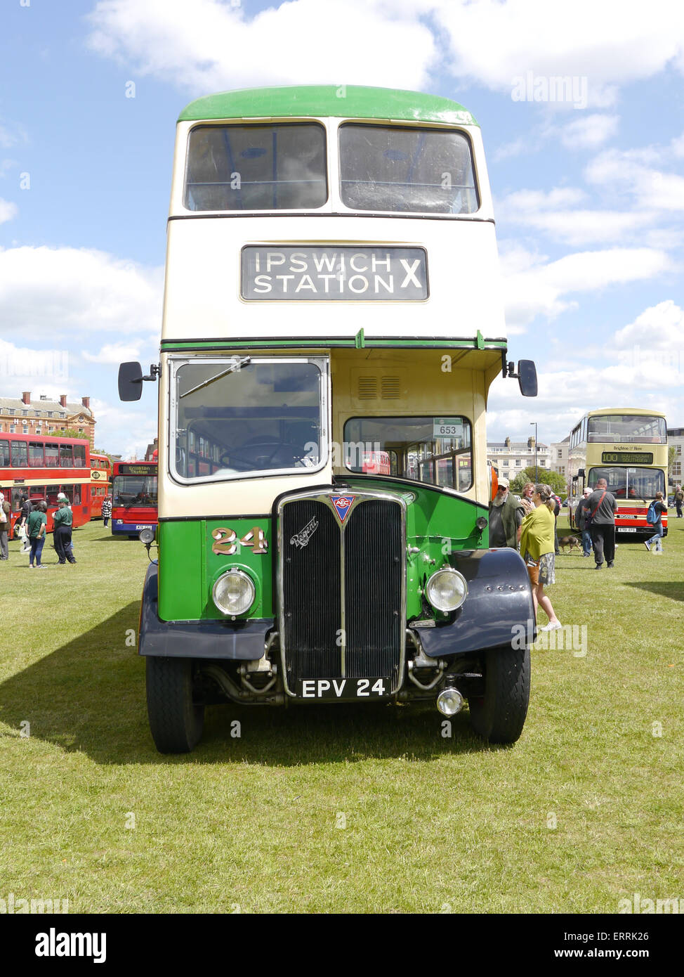 1956 AEC Regent III Park Royal in livrea Southdown Foto Stock