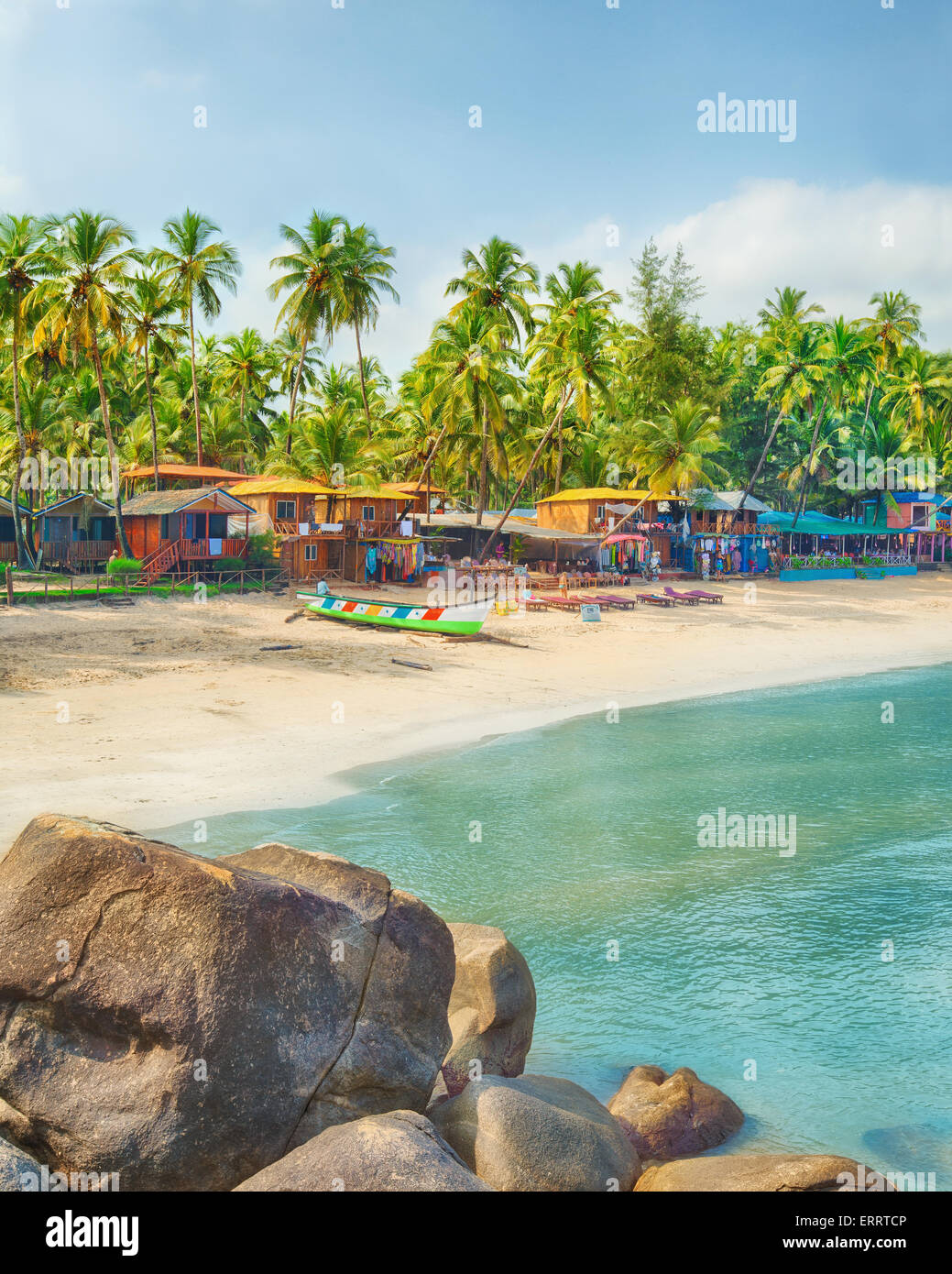 India, Goa, Palolem beach Foto Stock