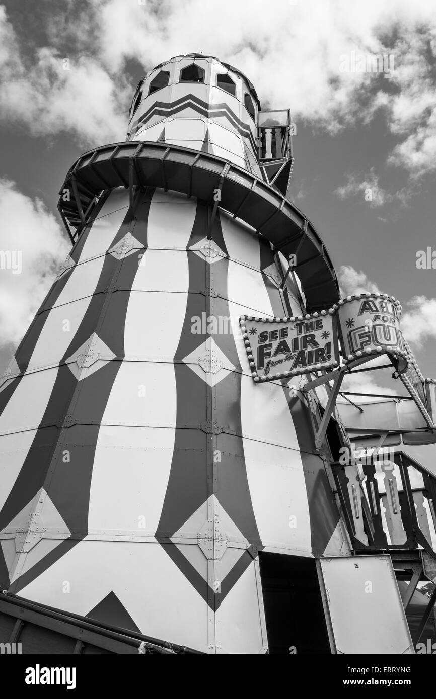 Helter Skelter ride paese mostrano Cark Cumbria Inghilterra Maggio 2015 Foto Stock