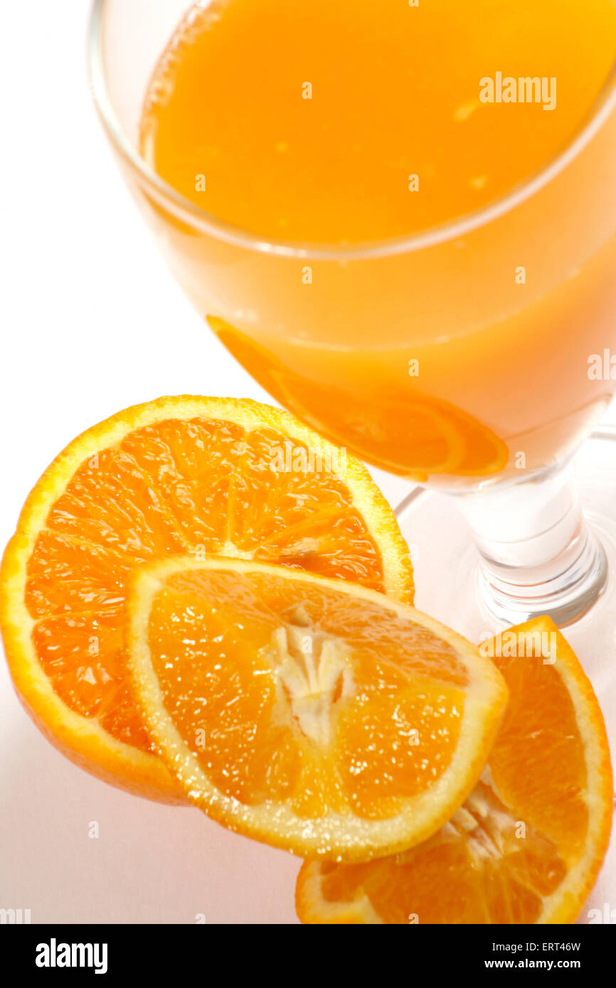 Succo d'arancia Foto Stock
