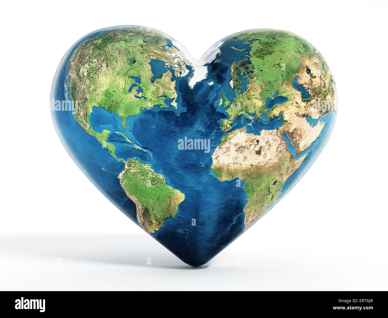A forma di cuore ad terra Foto stock - Alamy