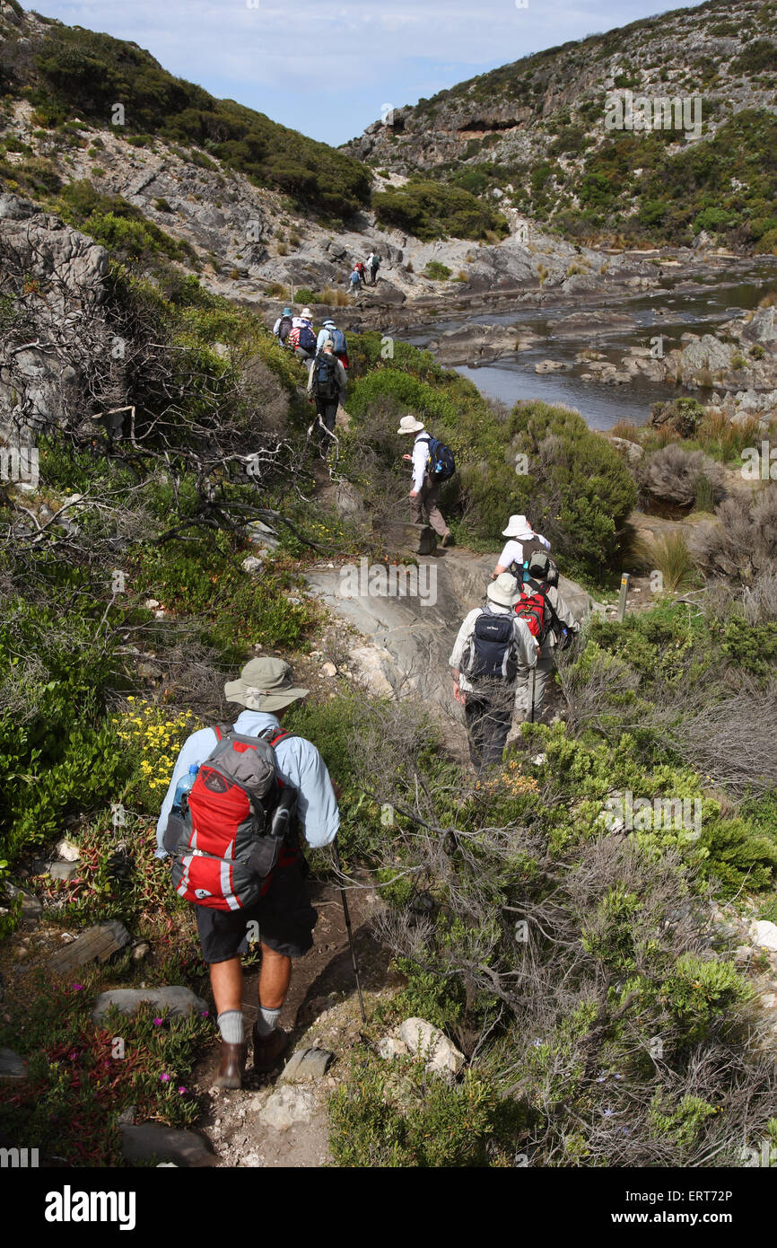 Laguna di serpente a piedi. Parco Nazionale di Flinders Chase, Kangaroo Island, Australia del Sud. Foto Stock