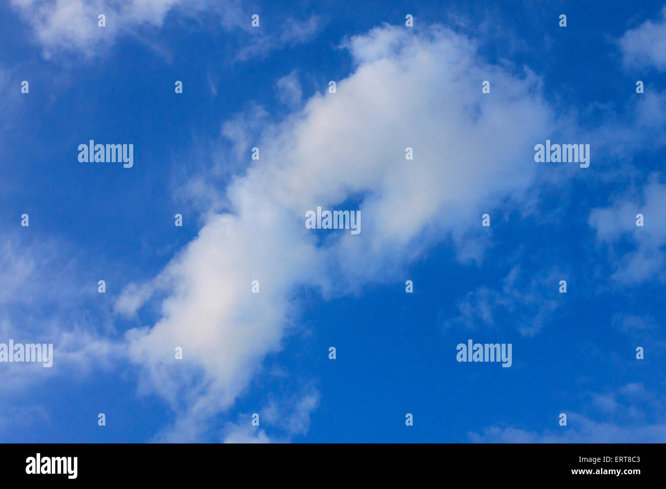 Vista sulle nuvole nel cielo Foto Stock