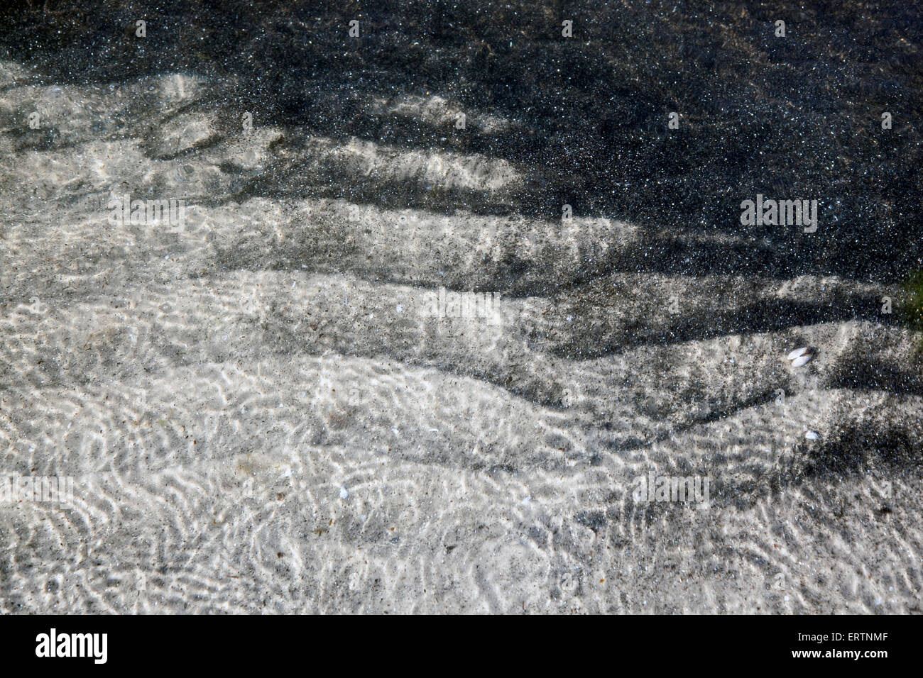 Ripples presso il fondo del mare sulla riva del Mar Baltico Foto Stock