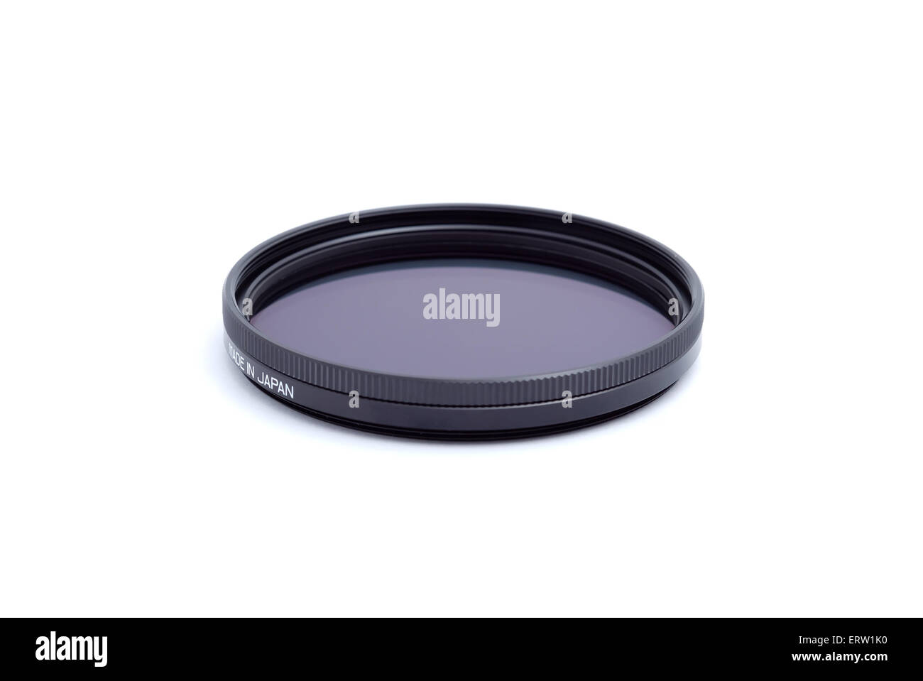 Polarizzatore filtro ottico con una scritta made in Japan' Foto Stock