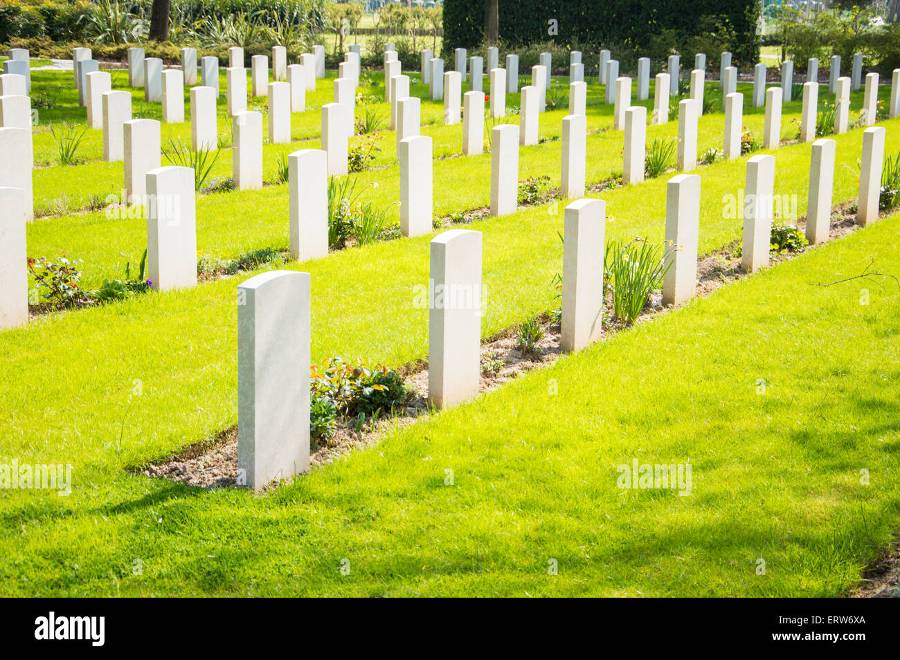 Cimitero di guerra Foto Stock