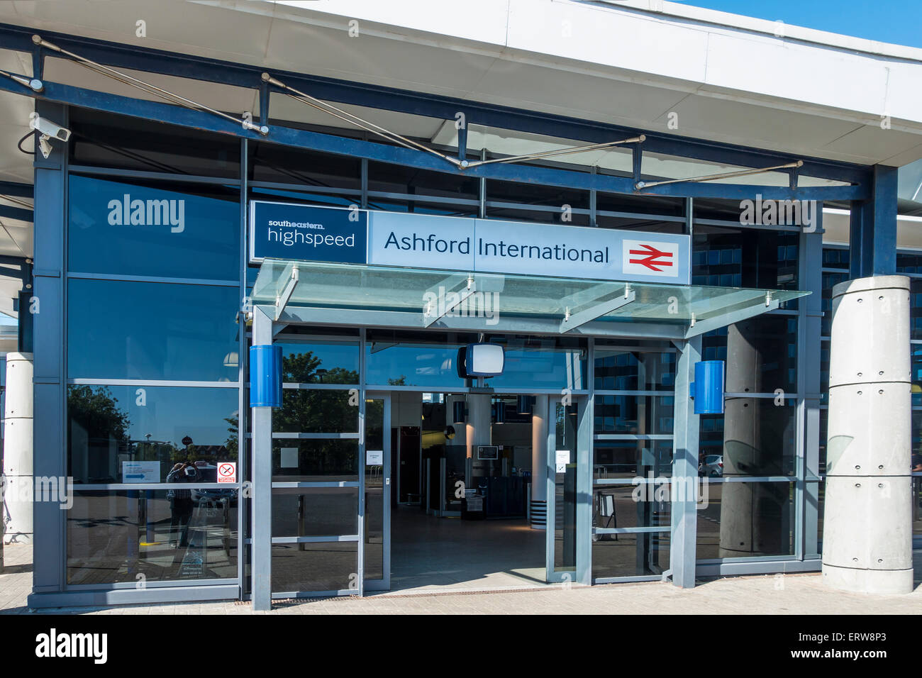 Ashford International stazione Eurostar HS1 collegamento ad alta velocità Kent England Foto Stock