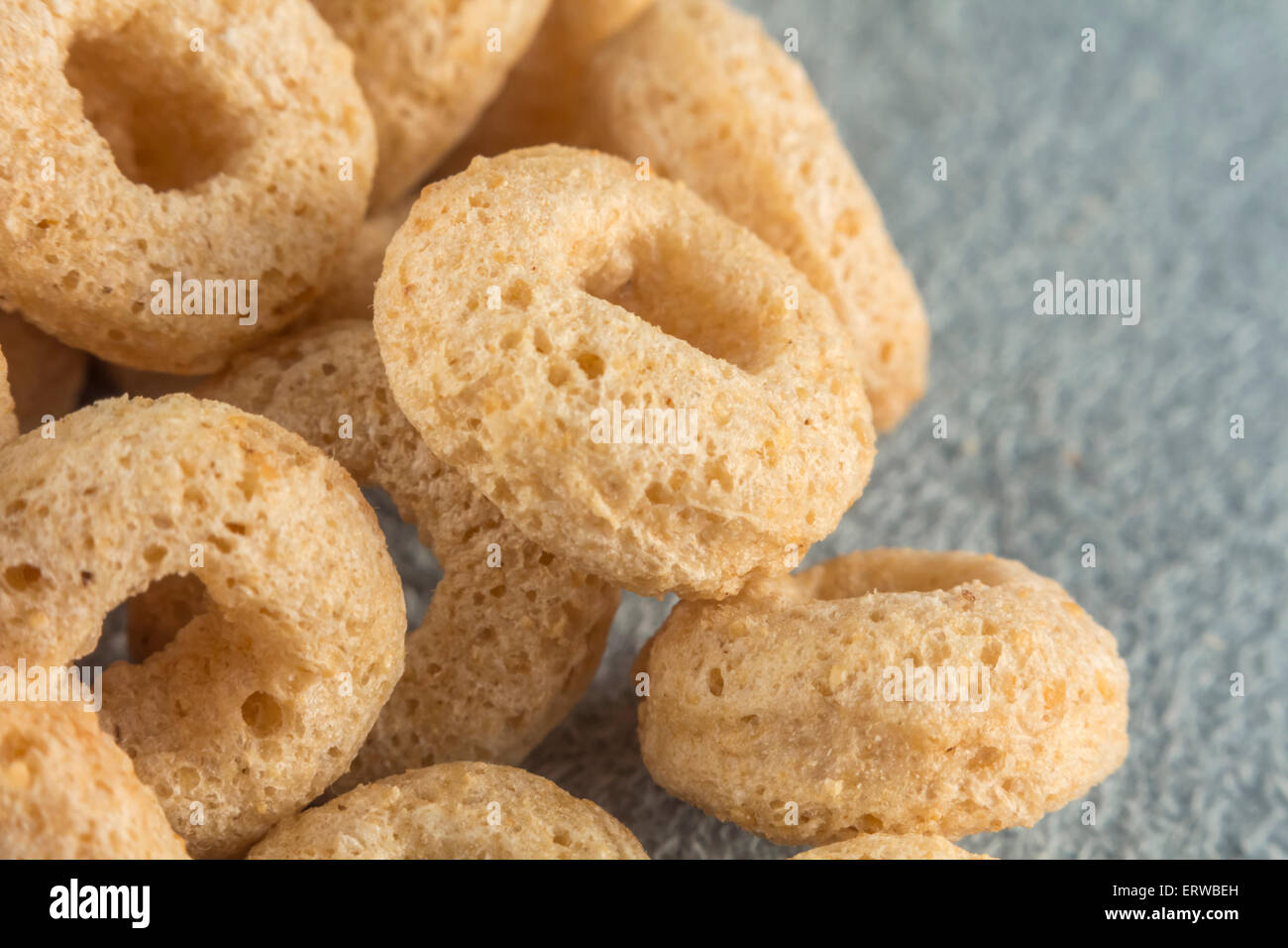 Close up macro colpo di cuore sano di cereali di avena Foto Stock