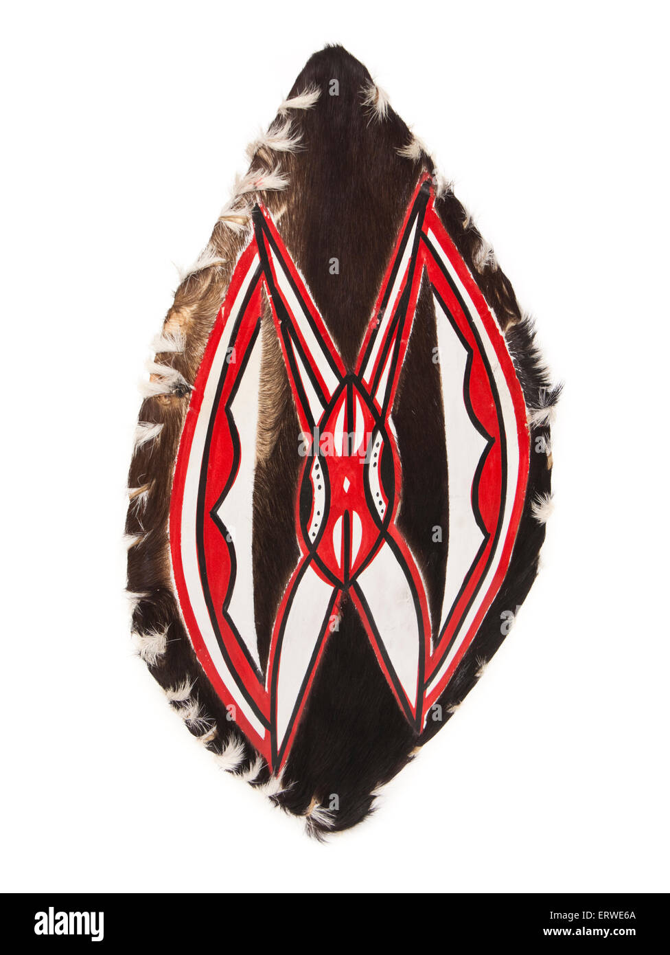 African artigianali guerriero tribale shield Foto Stock