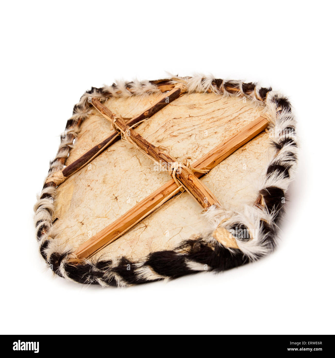 African artigianali guerriero tribale shield Foto Stock