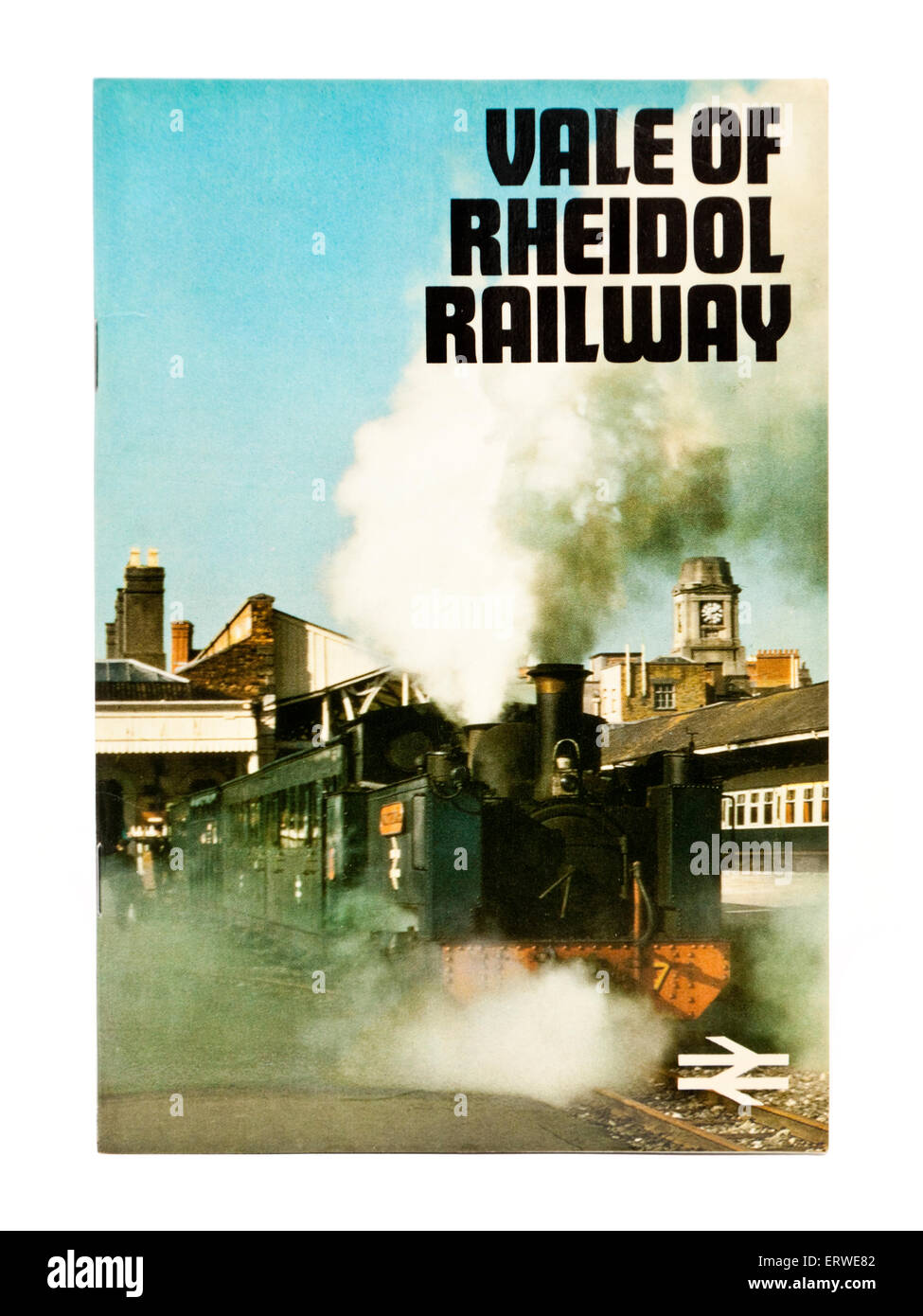 Depliant turistico per la valle di Rheidol Railway (gallese: Rheilffordd Cwm Rheidol). Foto Stock