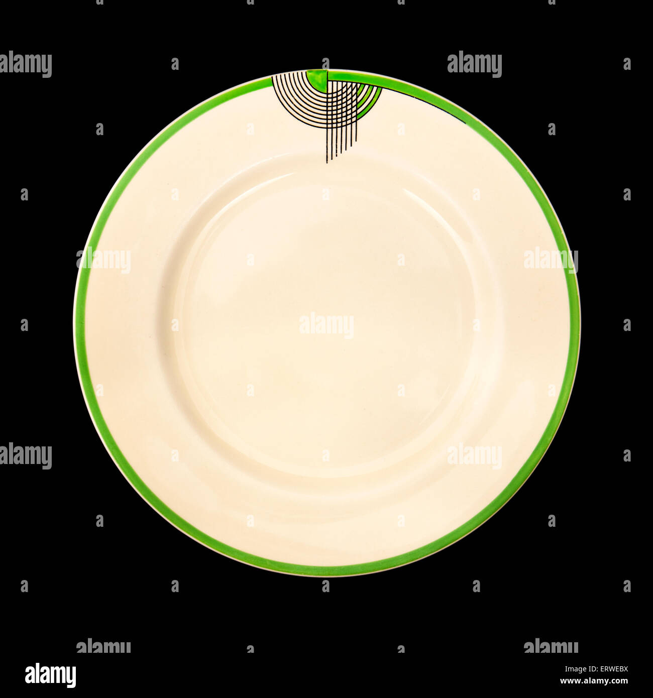 Vintage degli anni trenta Art Deco 'Tango' piastra dal Royal Doulton Foto Stock