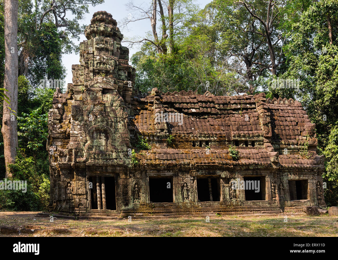 Dharmasala, Casa del Fuoco, Preah Khan, Tempio di Angkor, Siem Reap, Cambogia Foto Stock