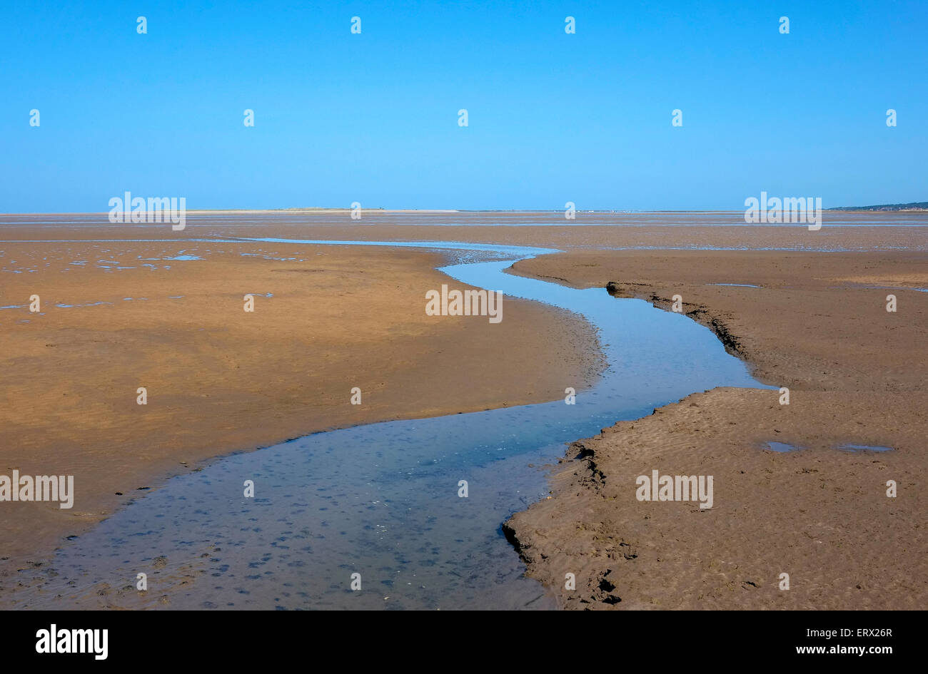 Stiffkey beach, a nord di Norfolk, Inghilterra Foto Stock